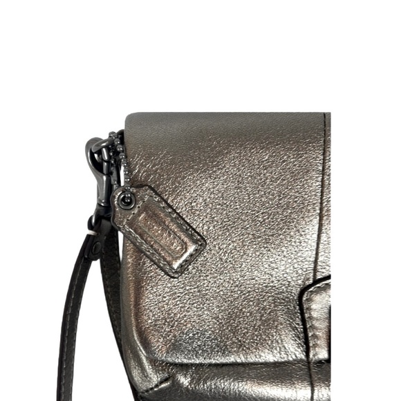 Coach NWT Metallic Leather Shoulder Bag - Picture 5 of 9
